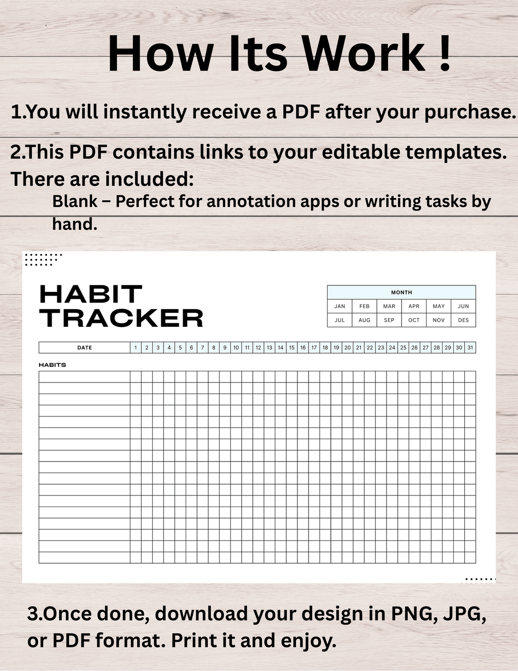 Monthly Habit Tracker